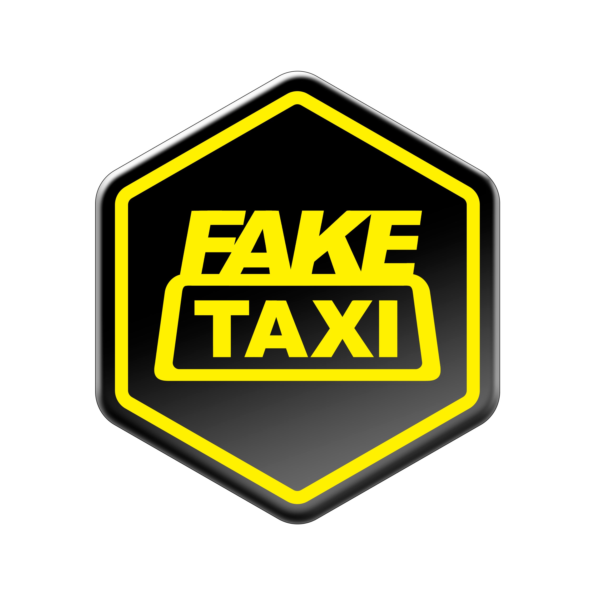 fake taxi logo zip geel
