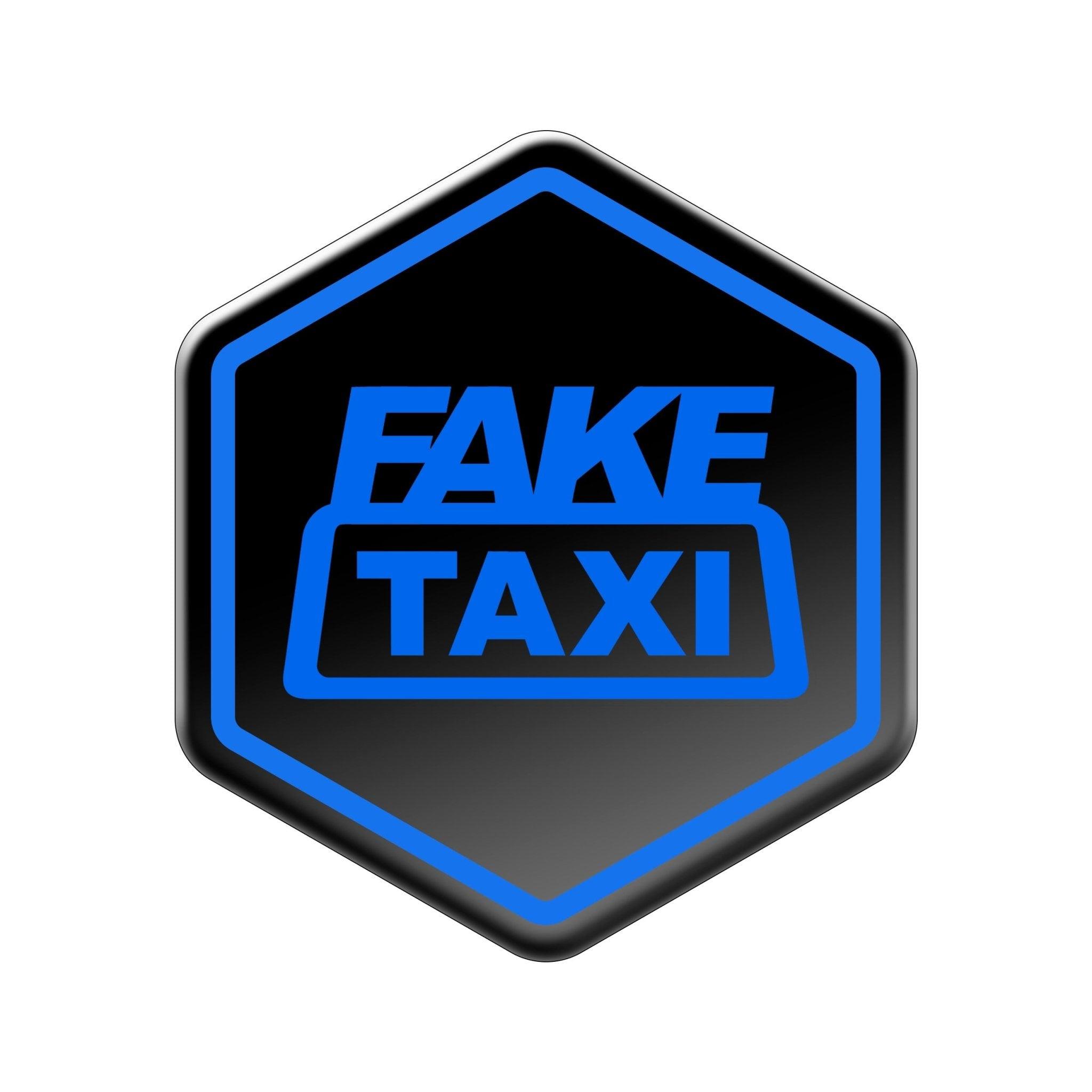 Piaggio Zip Logo Fake Taxi Blauw - LED Customs